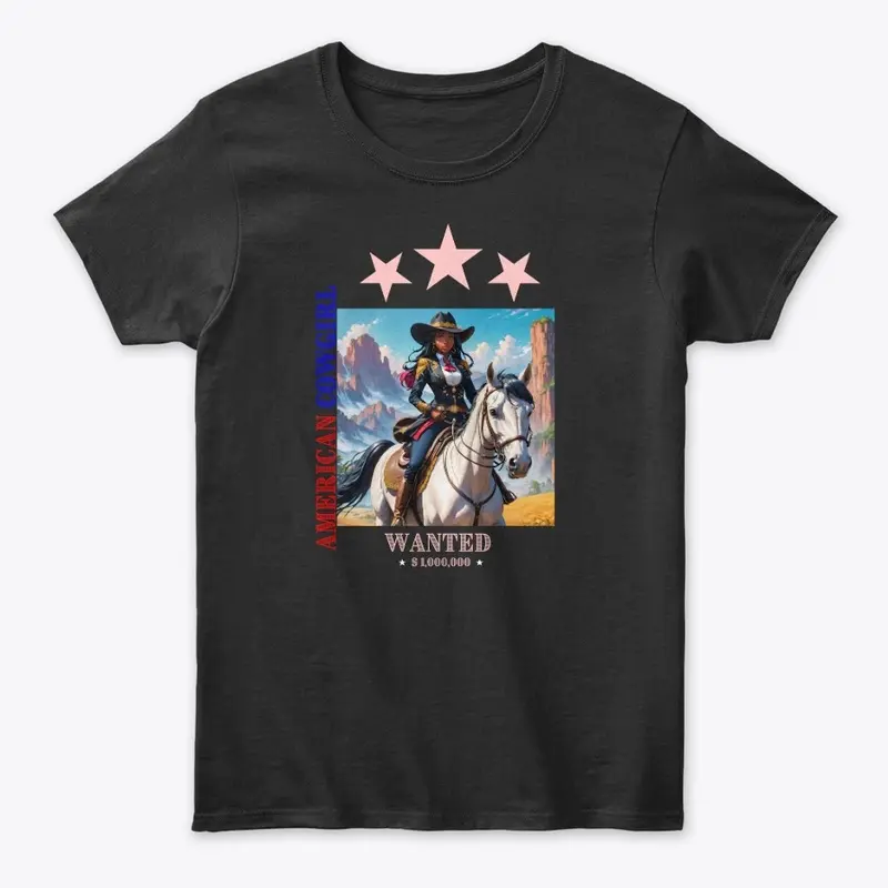 American Cowgirl graphic tee